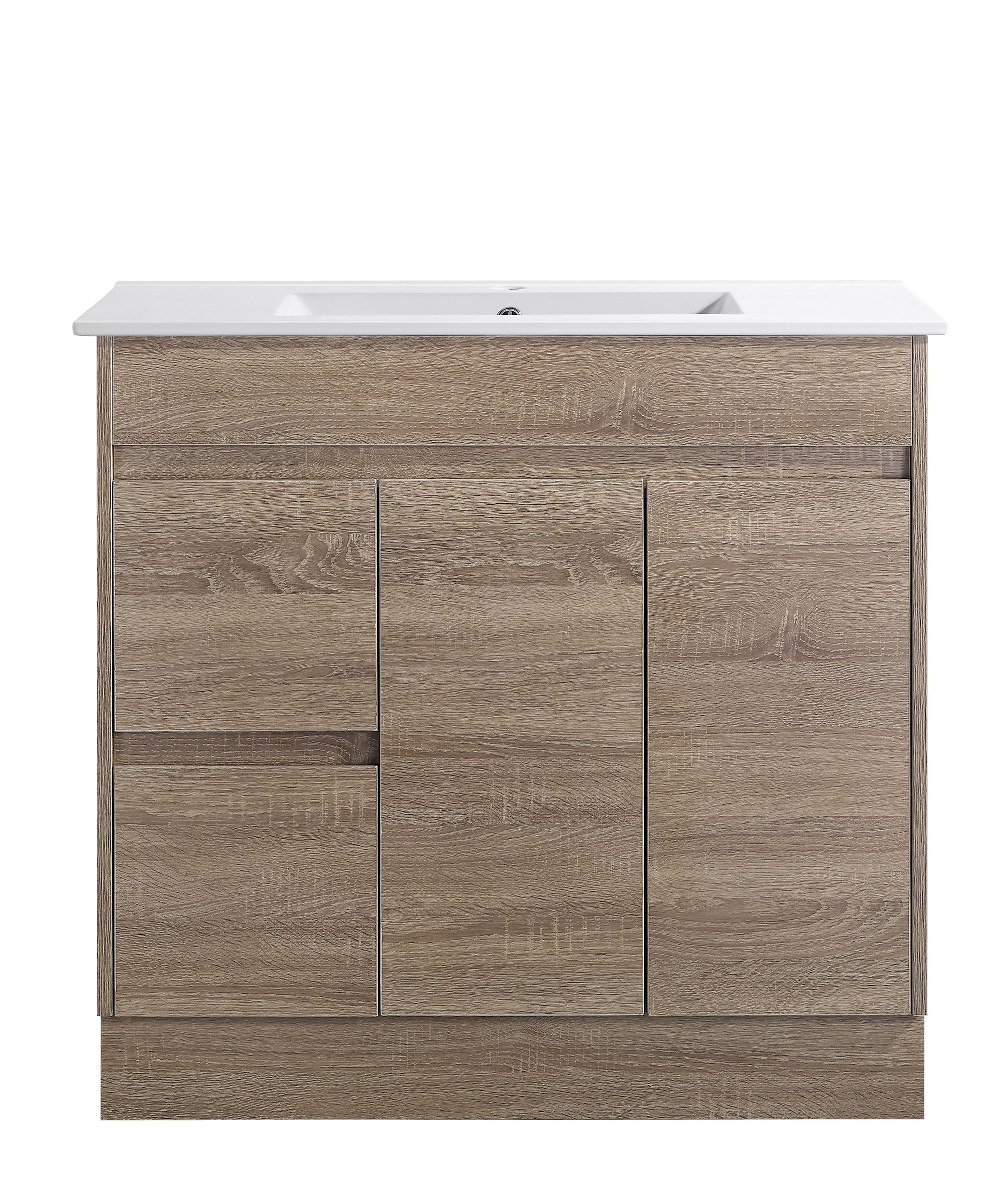 Tobi 900LA1 Freestanding 460mm Vanity Natural Timber & Oak Finish
