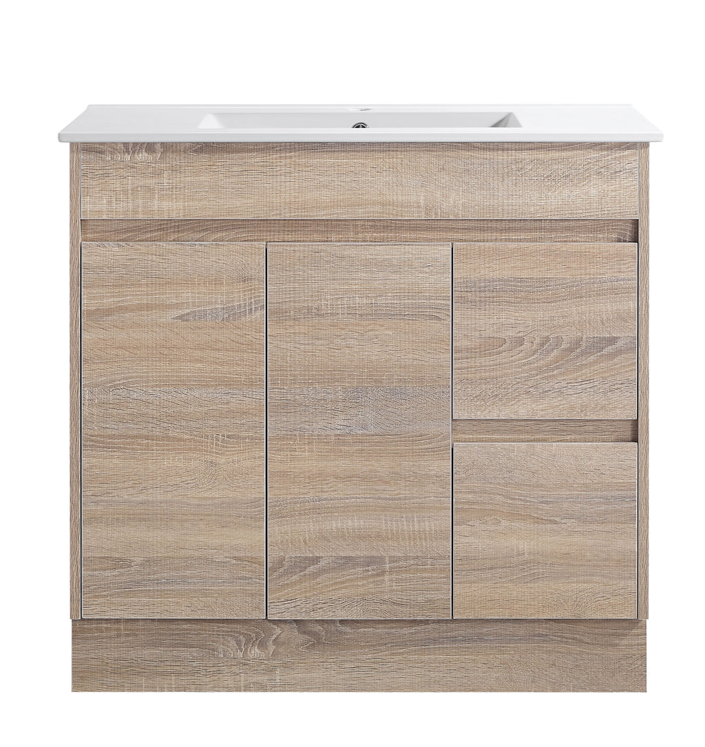 Tobi 900RA1 Freestanding 460mm Vanity Natural Timber & Oak Finish
