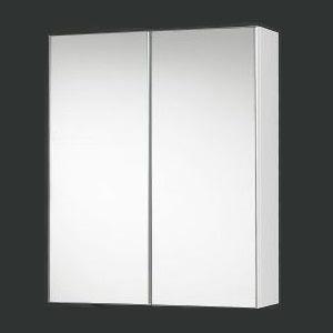 ASC-600 / ASP-600 Two Doors Shaving Cabinet – 600x720x150mm wall-mounted cabinet with mirror doors and soft closing mechanism.
