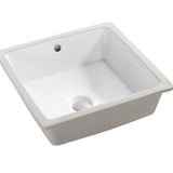 Undermount Ceramic Sink – 410mm Square with 12L Capacity