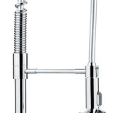 TYO-1843 Vege Spray Mixer – 636mm height chrome spray mixer with 166mm (H) x 205mm (D) spout for efficient kitchen use.