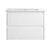 Yoko 750W Wall Hung Vanity 460mm  – Gloss or Matt Finish with Premium Soft Close Drawers