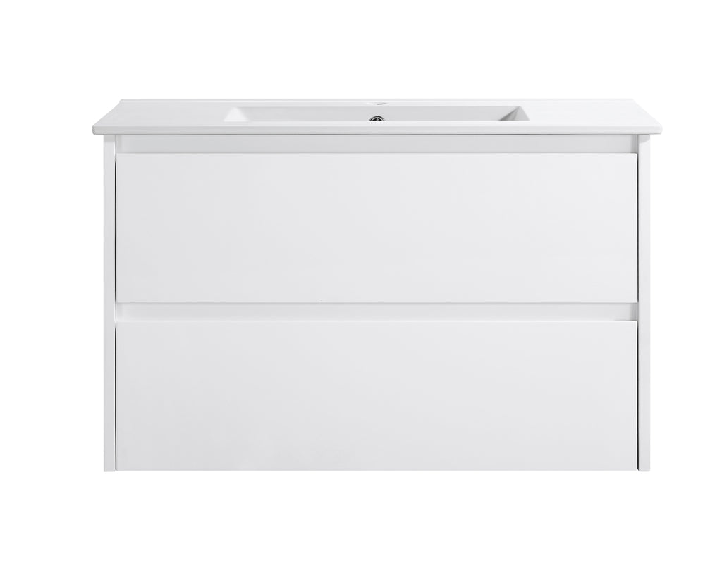 Yoko 900W Wall Hung Vanity 460mm  – Gloss or Matt Finish with Premium Soft Close Drawers